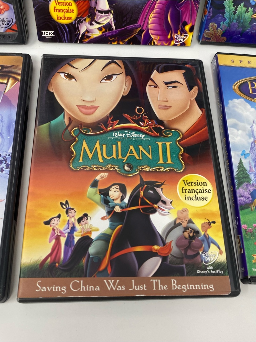 Disney Princess Collection DVD lot of 9 Sleeping Beauty Mulan Cinderella Brave - Picture 9 of 11